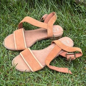Toms Tan Strap Sandals